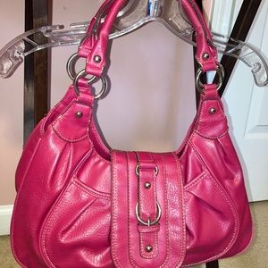 Emilie M. Bright pink bag. Very good condition.  Ready for the new season ahead.